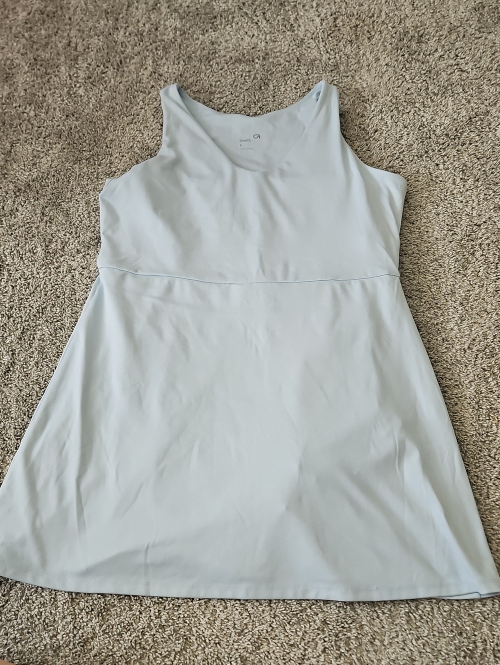 GAP Fit Light Blue Scoop Neck Tank Mini Tennis Dress L
